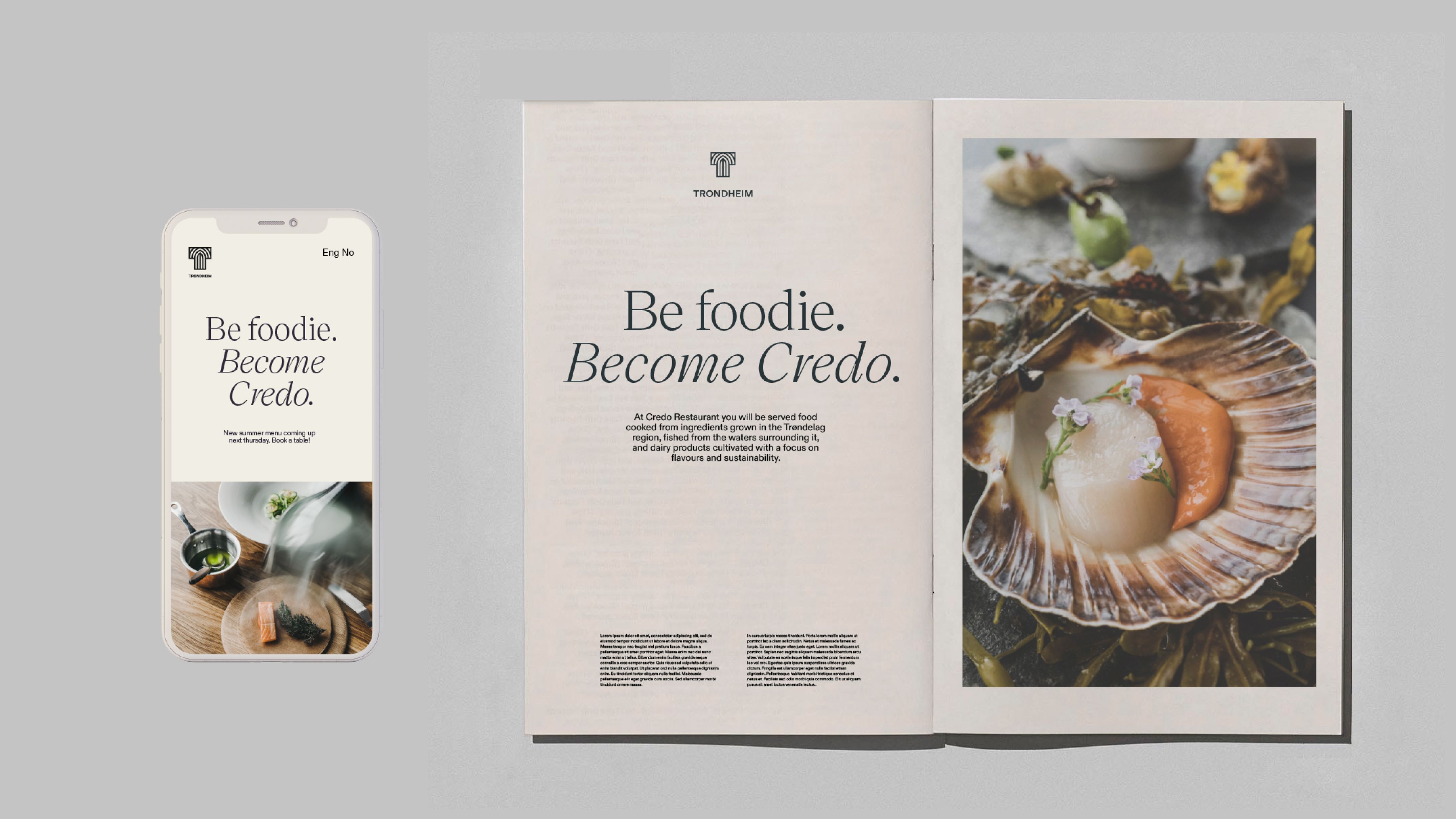 Printed and digital ads