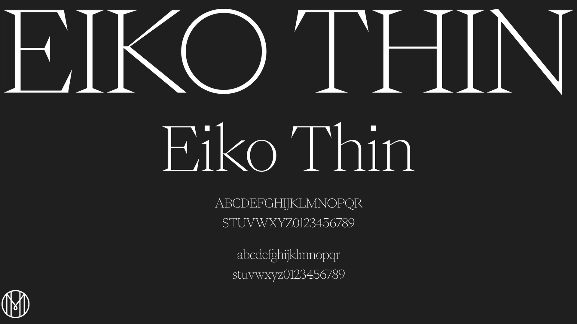 Monarchy Typography - Eiko Thin