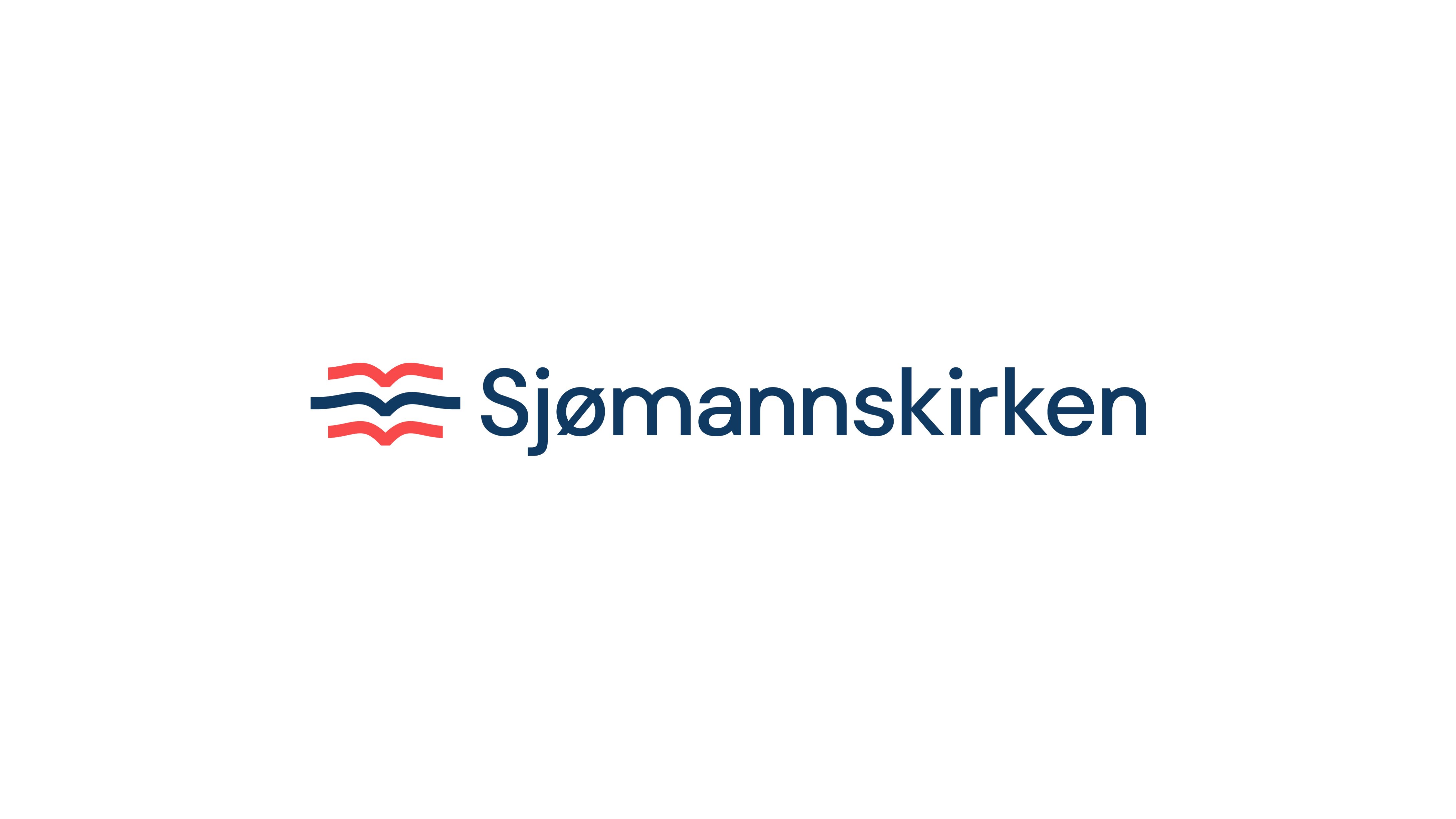 Sjømannskirken blue logo on white background