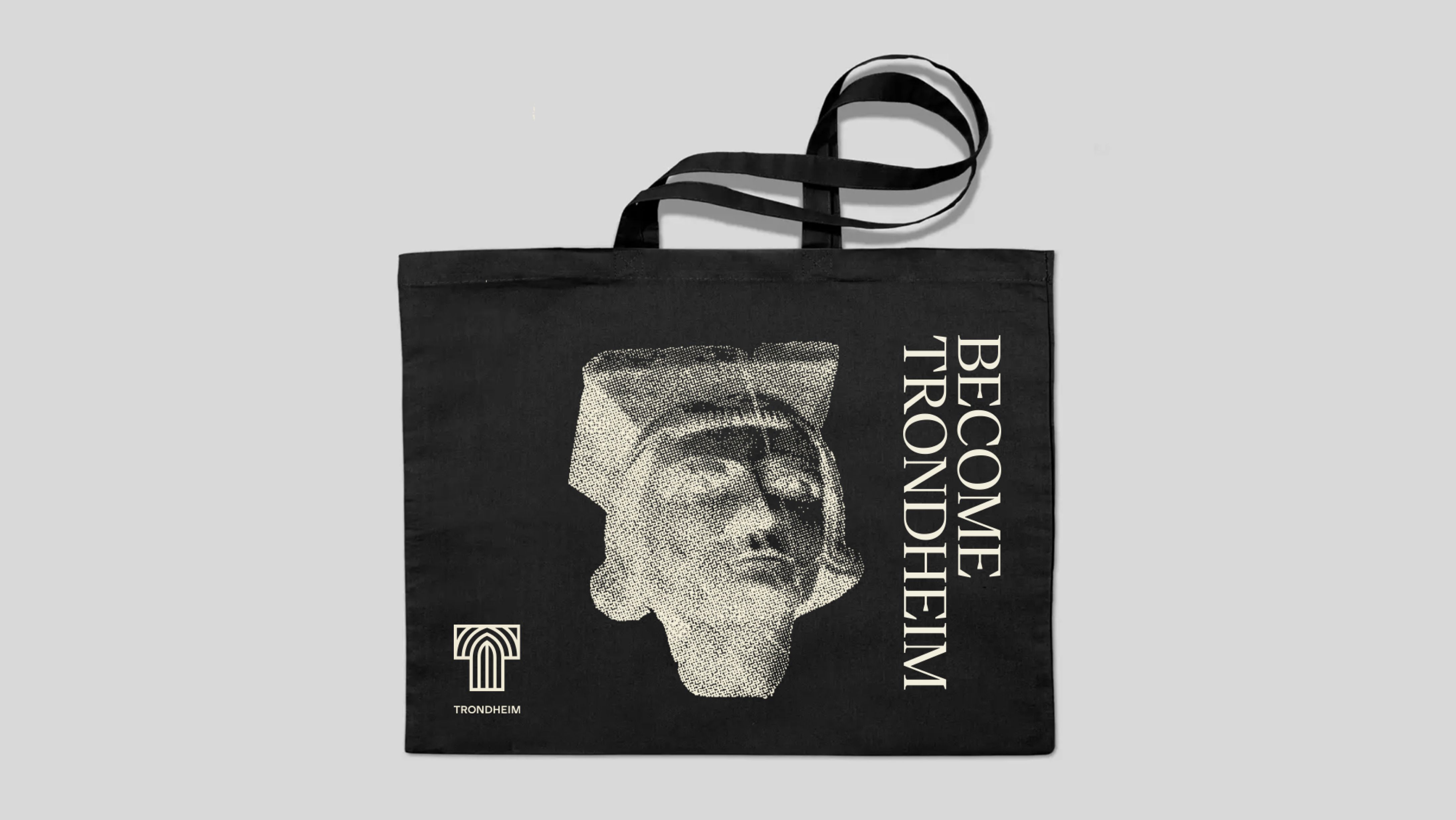 Become Trondheim black tote bag