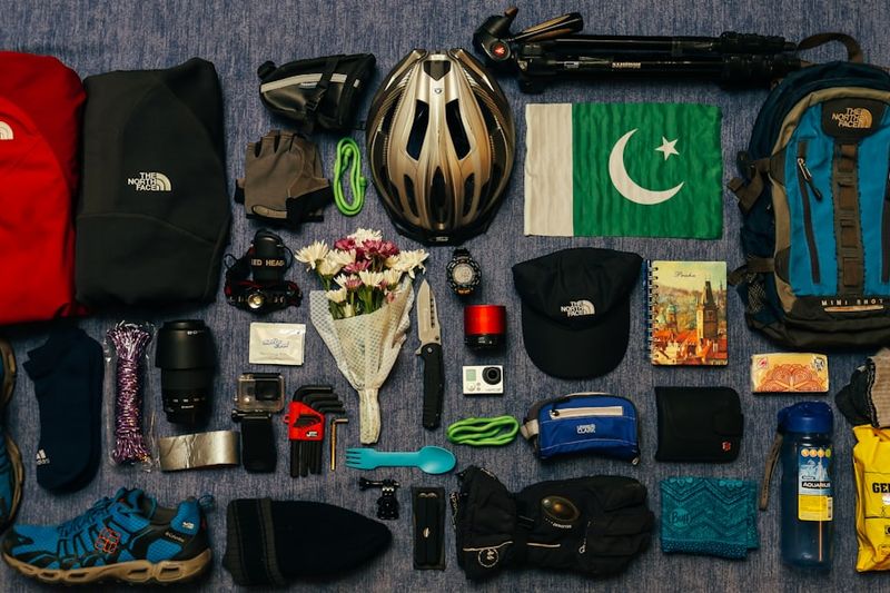 A rucksack load-out laid out — preparation is the costed judgment of what to carry