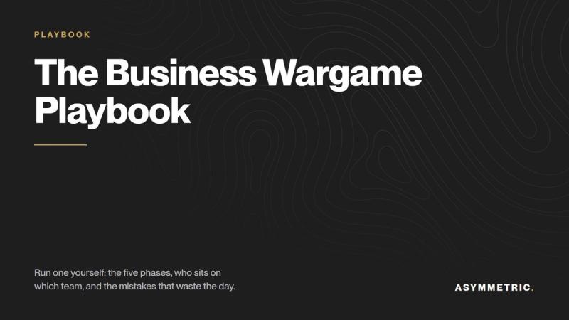 The Business Wargame Playbook cover