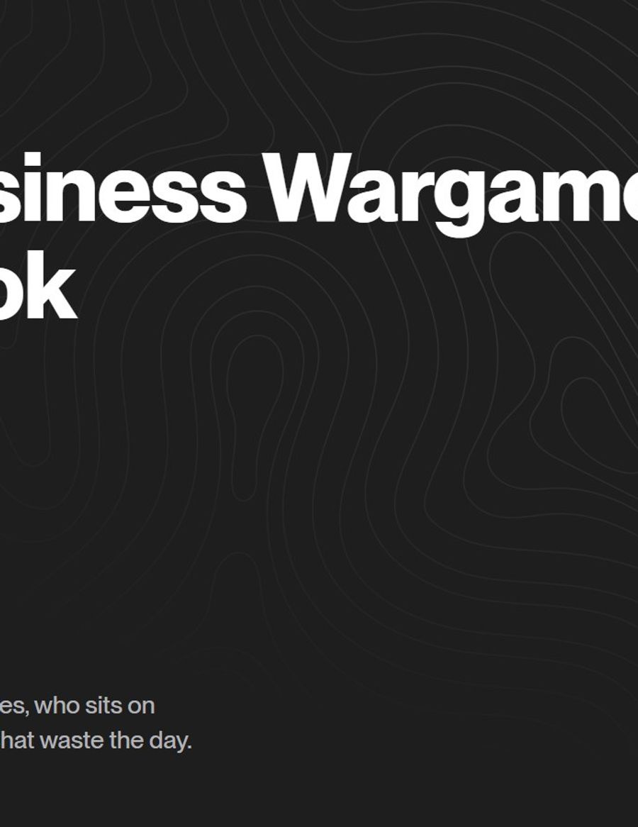 The Business Wargame Playbook cover