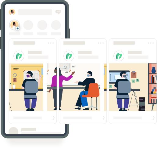 the linkedin carousel or slide post