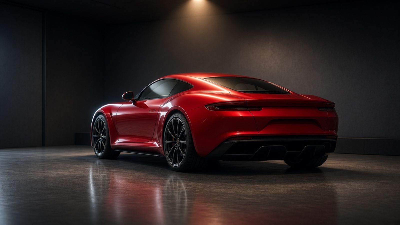 A red sports coupe in a private garage, cover image for a LuxFleet article on documenting a luxury car collection.