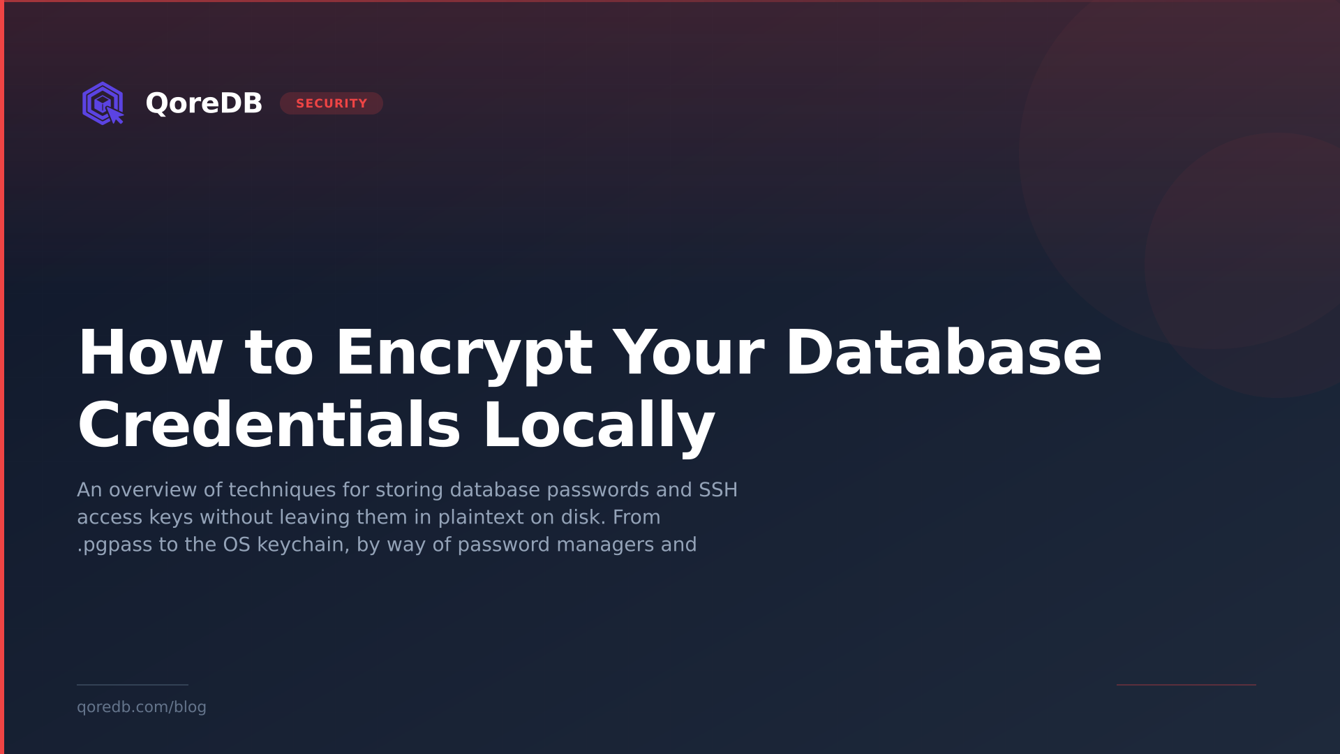 How to Encrypt Your Database Credentials Locally