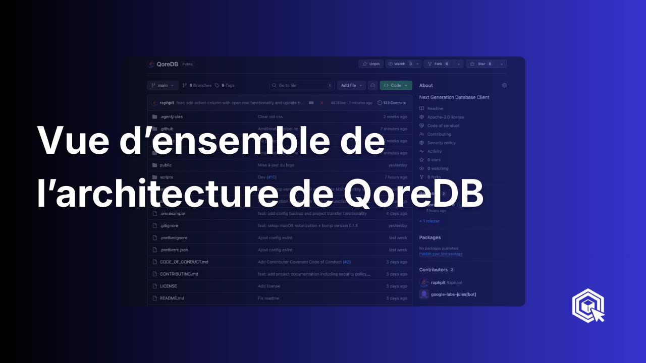Architecture : Vue d’ensemble de l’architecture de QoreDB