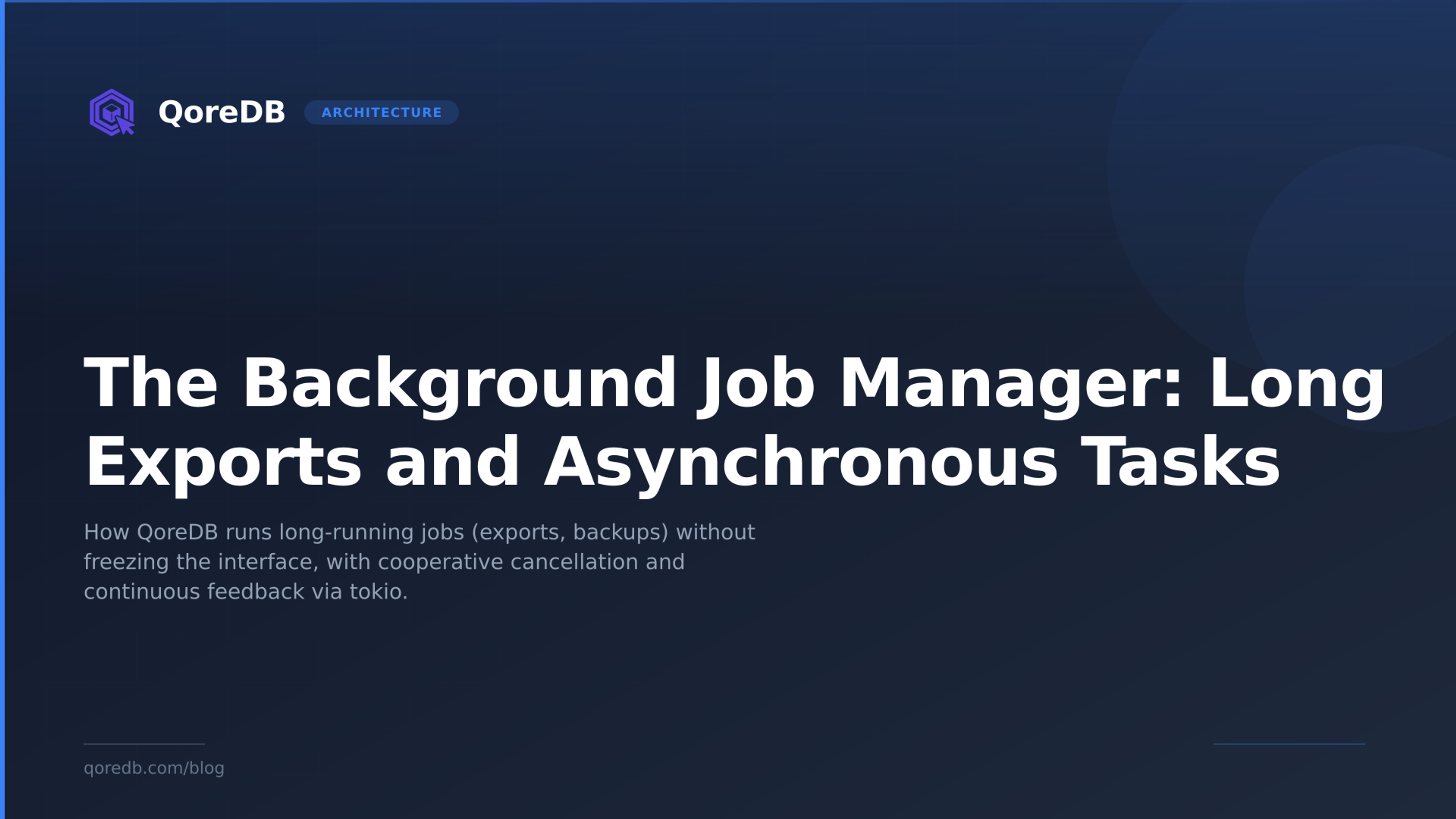 The Background Job Manager: Long Exports and Asynchronous Tasks