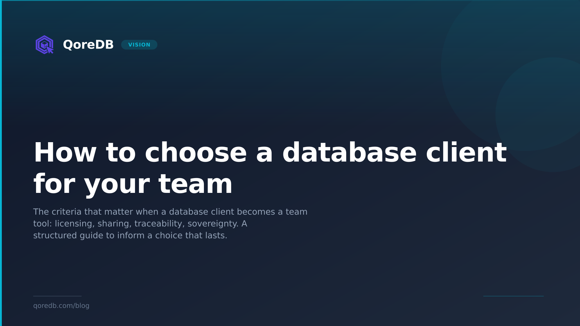 How to choose a database client for your team