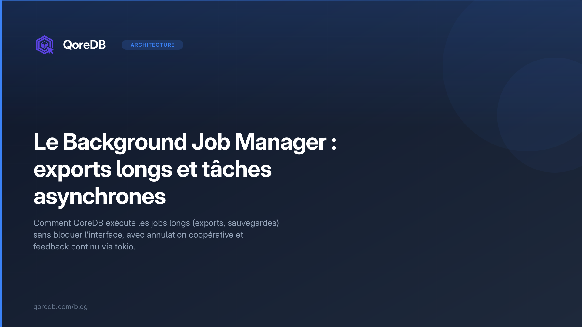 Le Background Job Manager : exports longs et tâches asynchrones