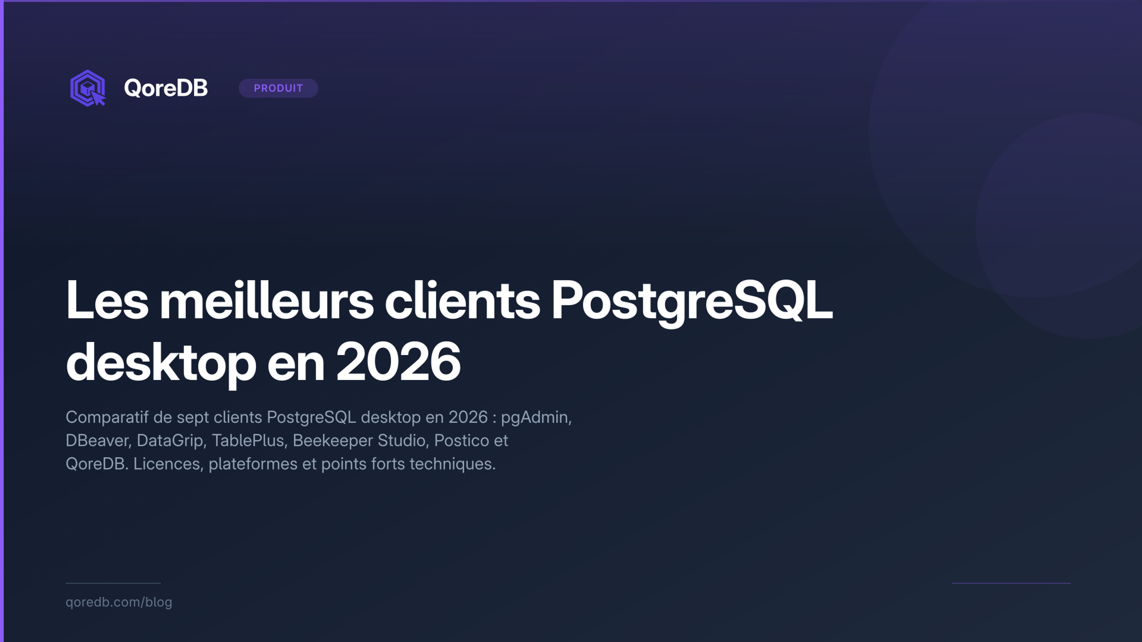 Les meilleurs clients PostgreSQL desktop en 2026