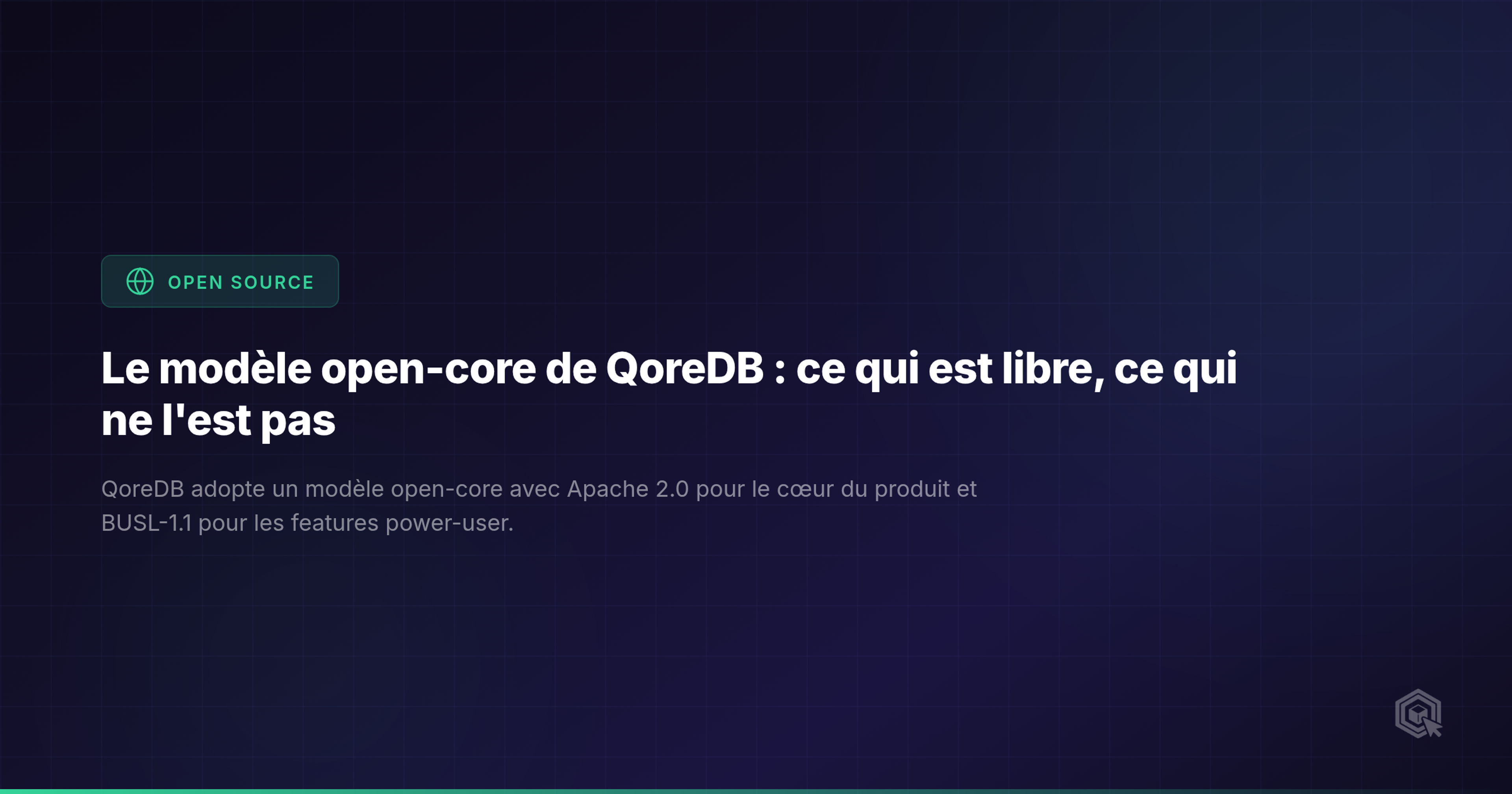 Le modèle open-core de QoreDB : ce qui est libre, ce qui ne l'est pas