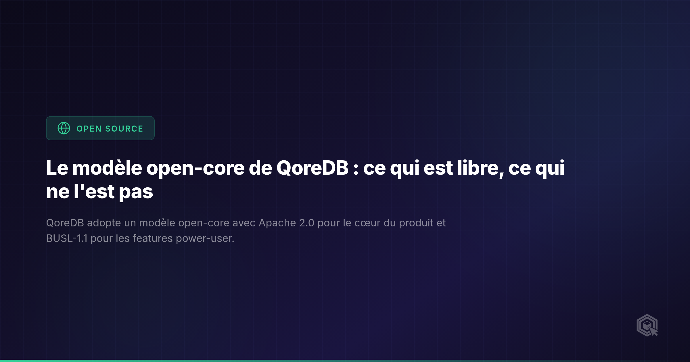 Le modèle open-core de QoreDB : ce qui est libre, ce qui ne l'est pas