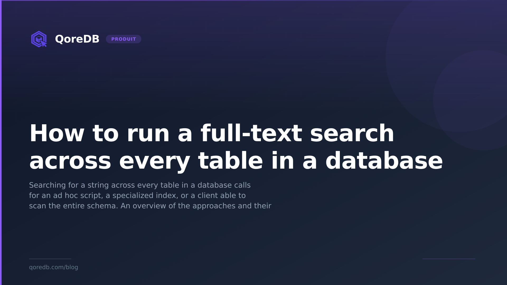 How to run a full-text search across every table in a database