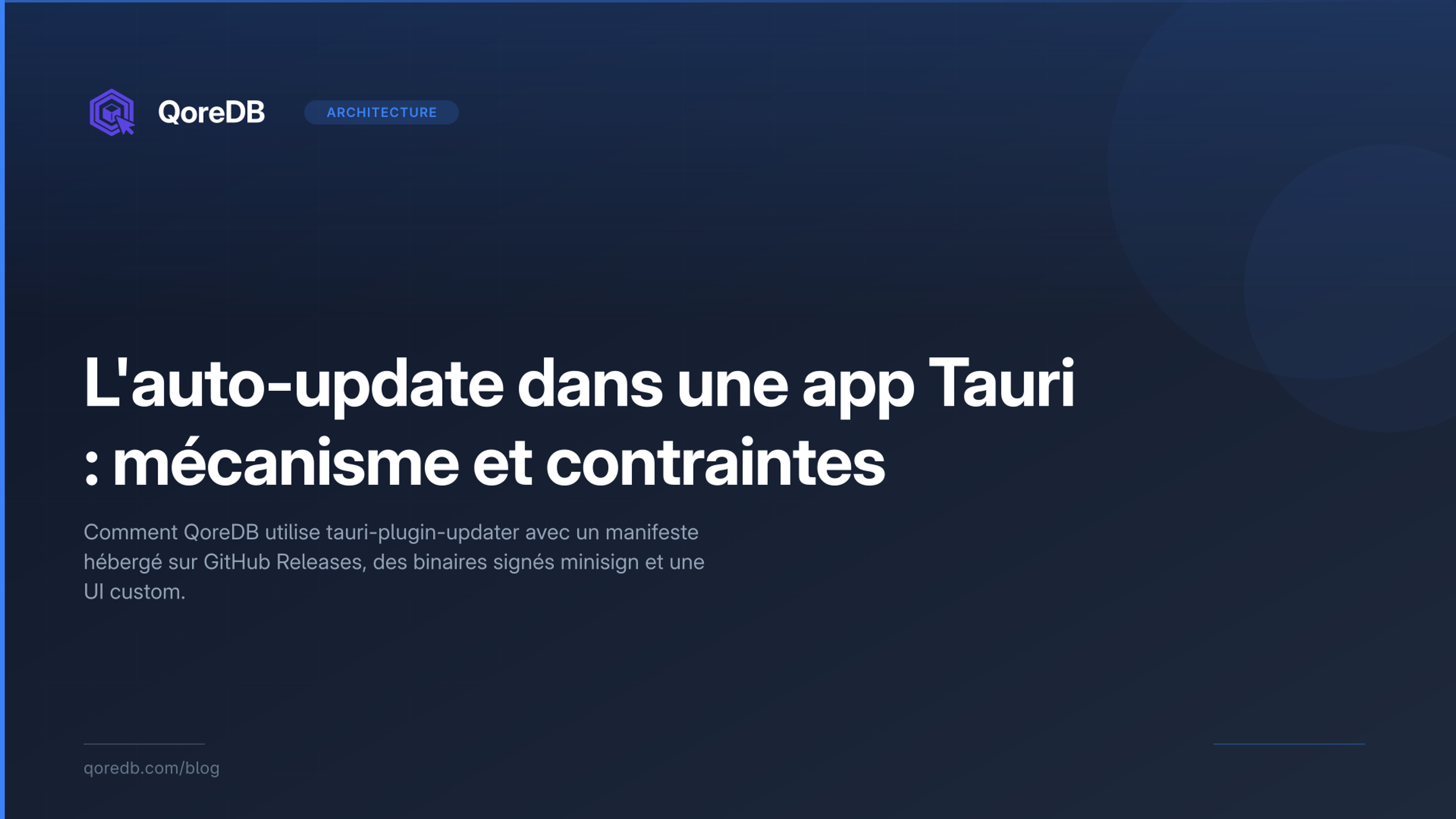 L'auto-update dans une app Tauri : mécanisme et contraintes