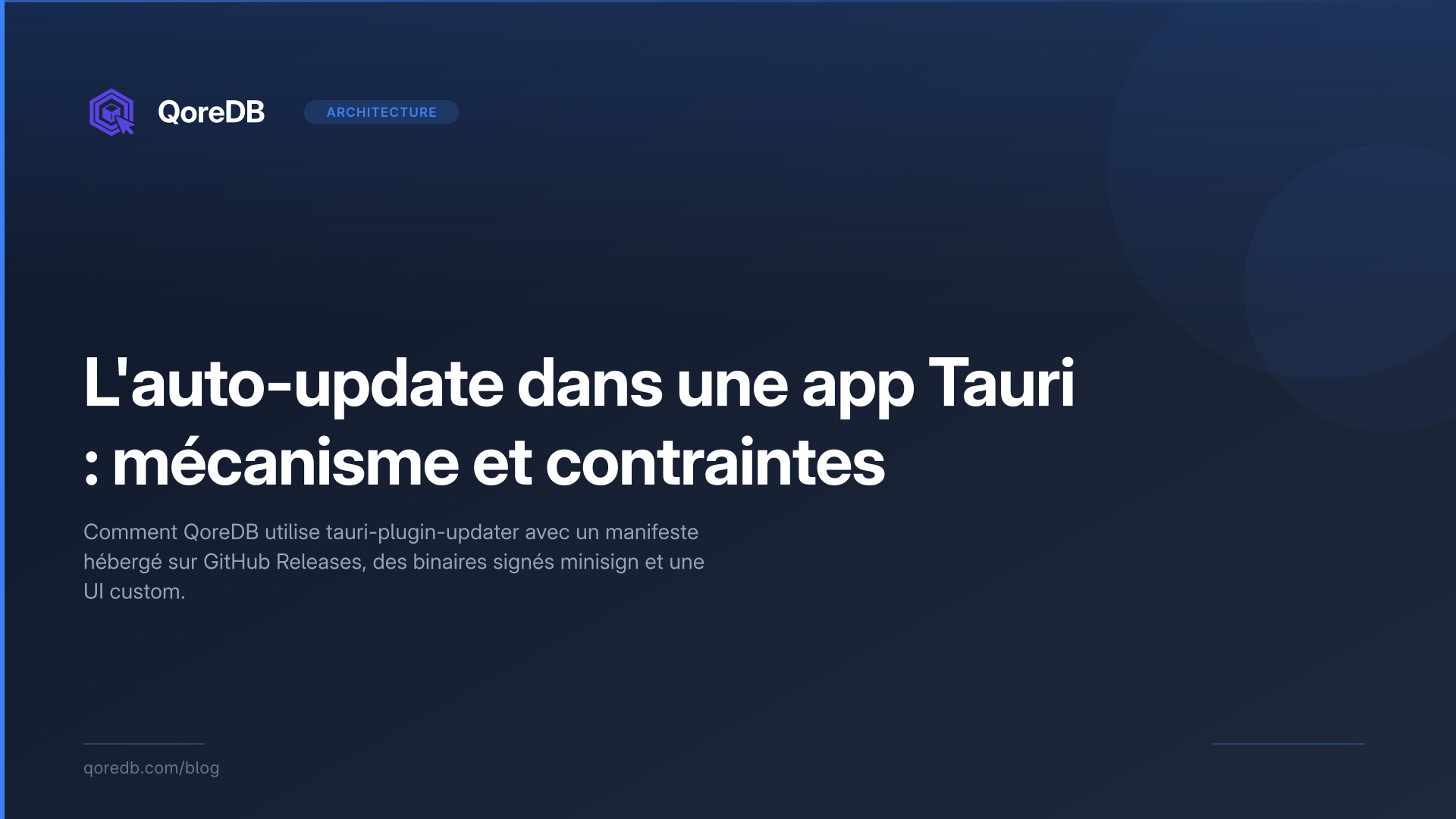 L'auto-update dans une app Tauri : mécanisme et contraintes
