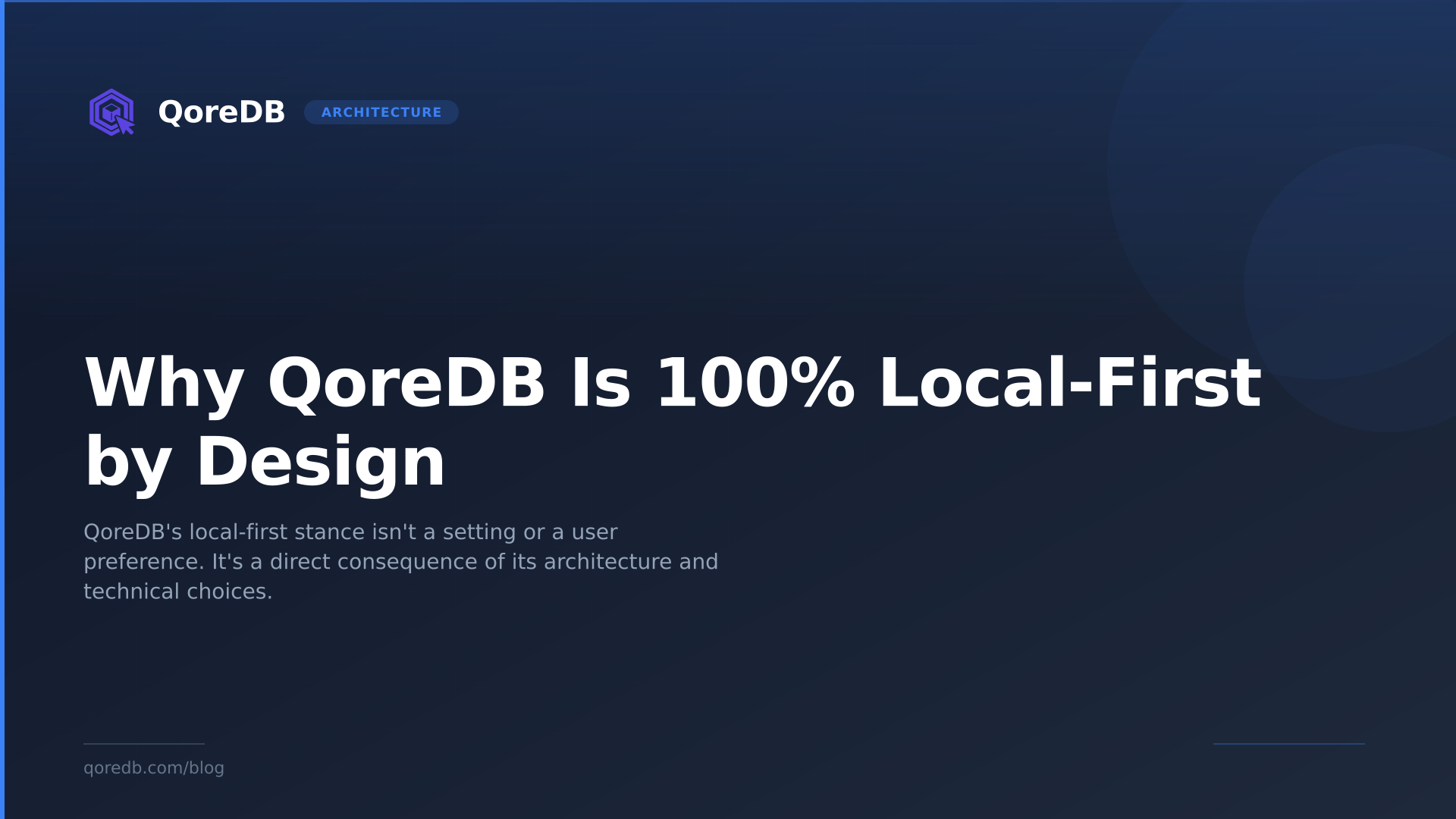 Why QoreDB Is 100% Local-First by Design
