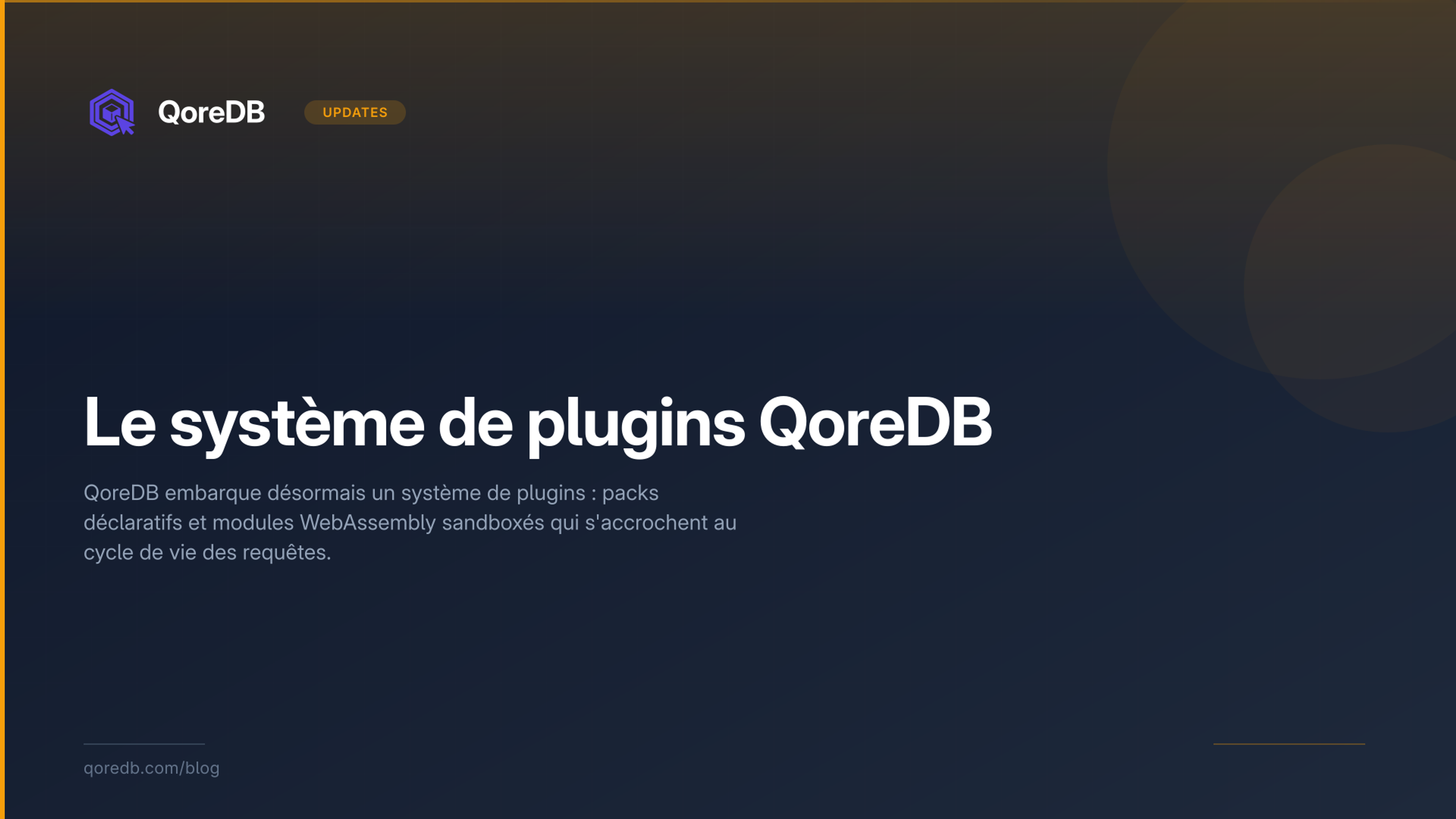 Le système de plugins QoreDB