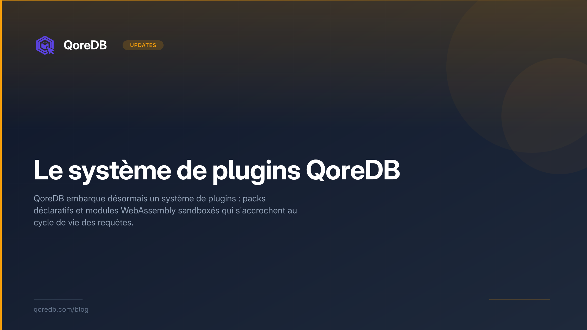 Le système de plugins QoreDB