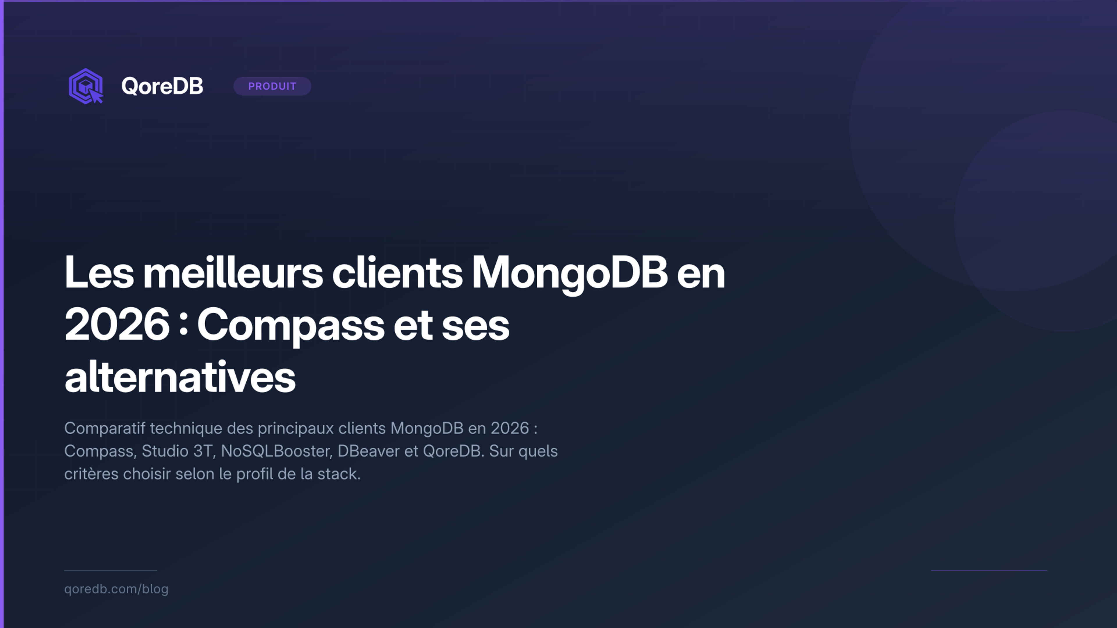 Les meilleurs clients MongoDB en 2026 : Compass et ses alternatives
