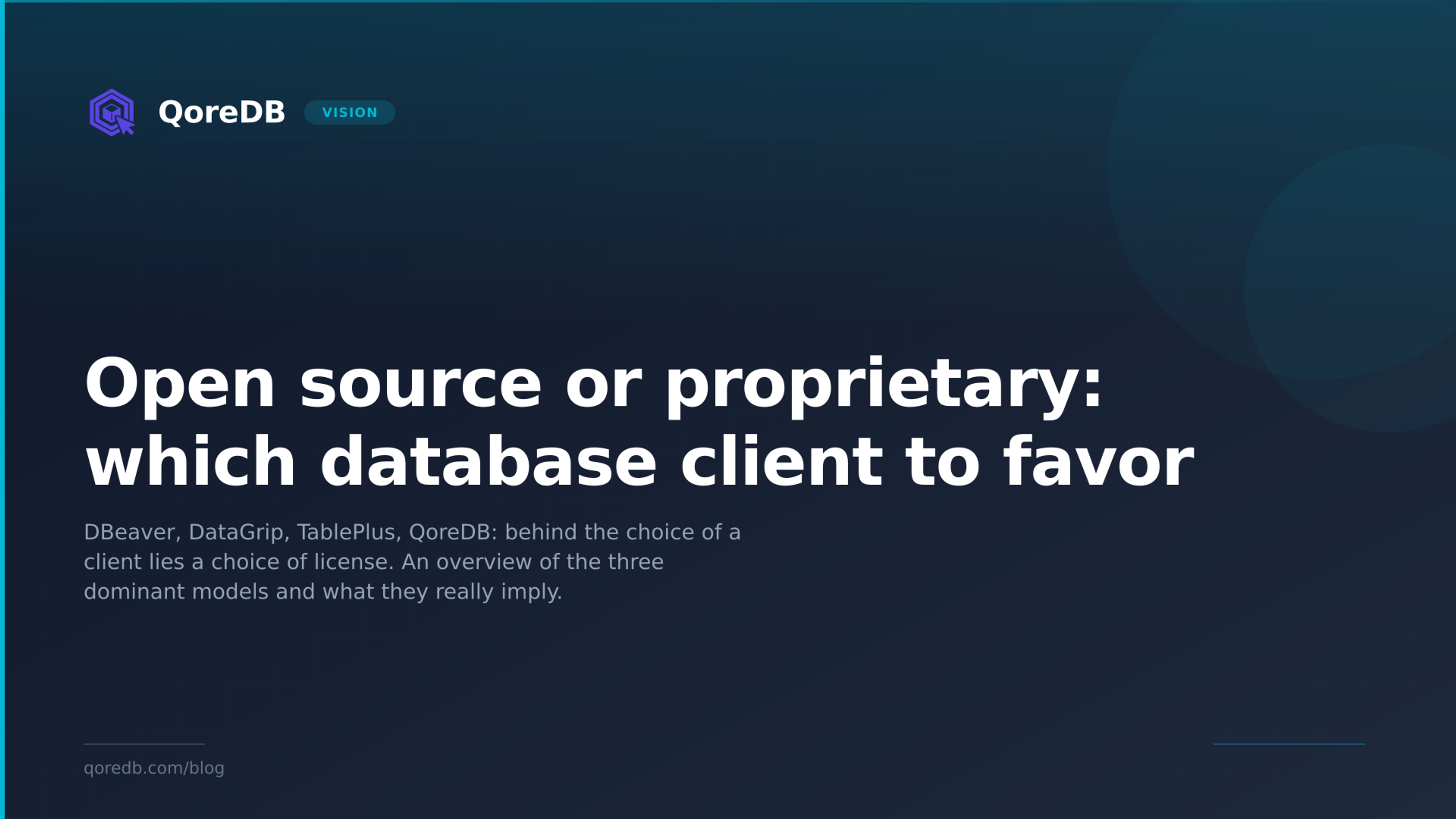 Open source or proprietary: which database client to favor