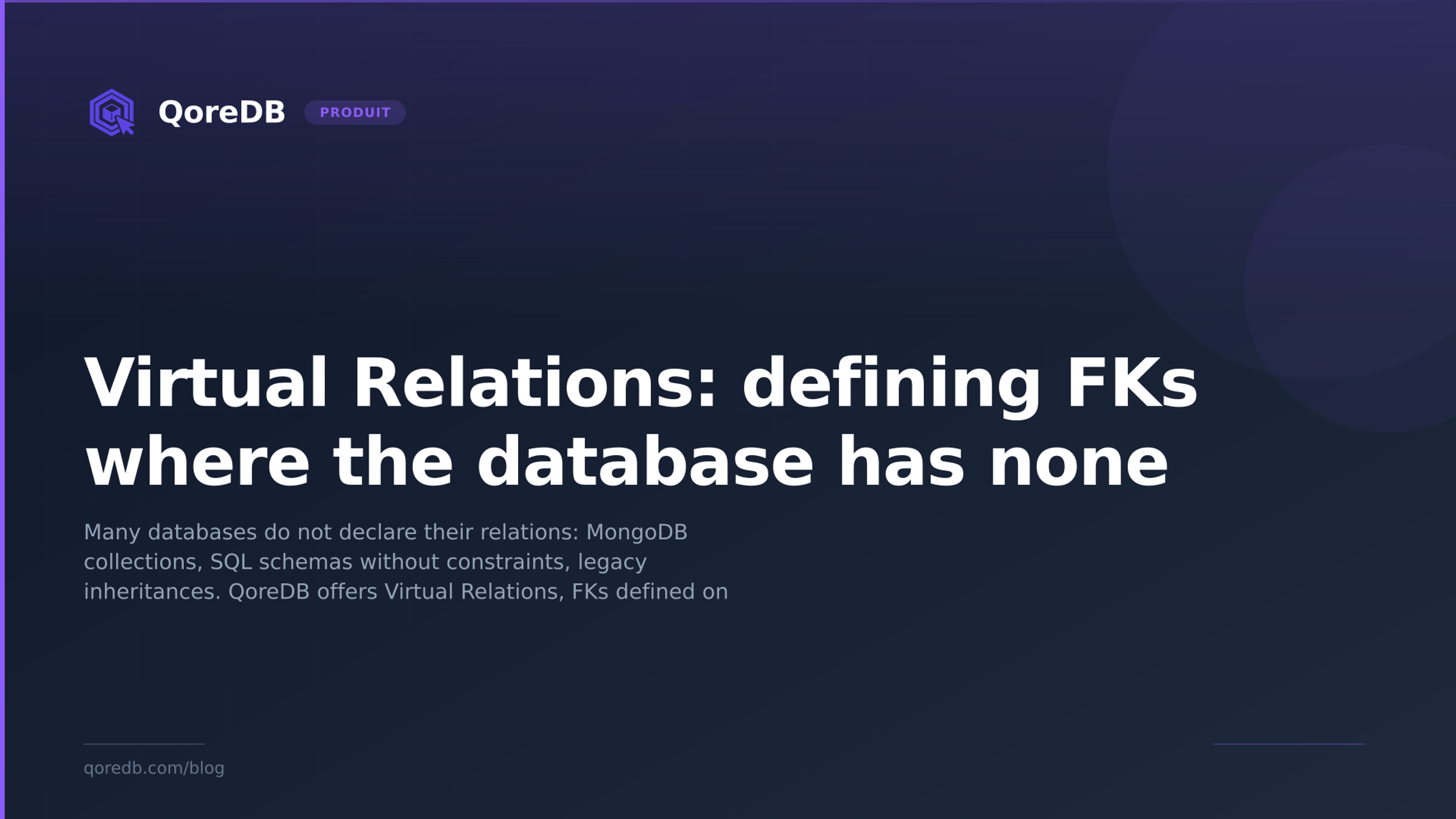 Virtual Relations: defining FKs where the database has none