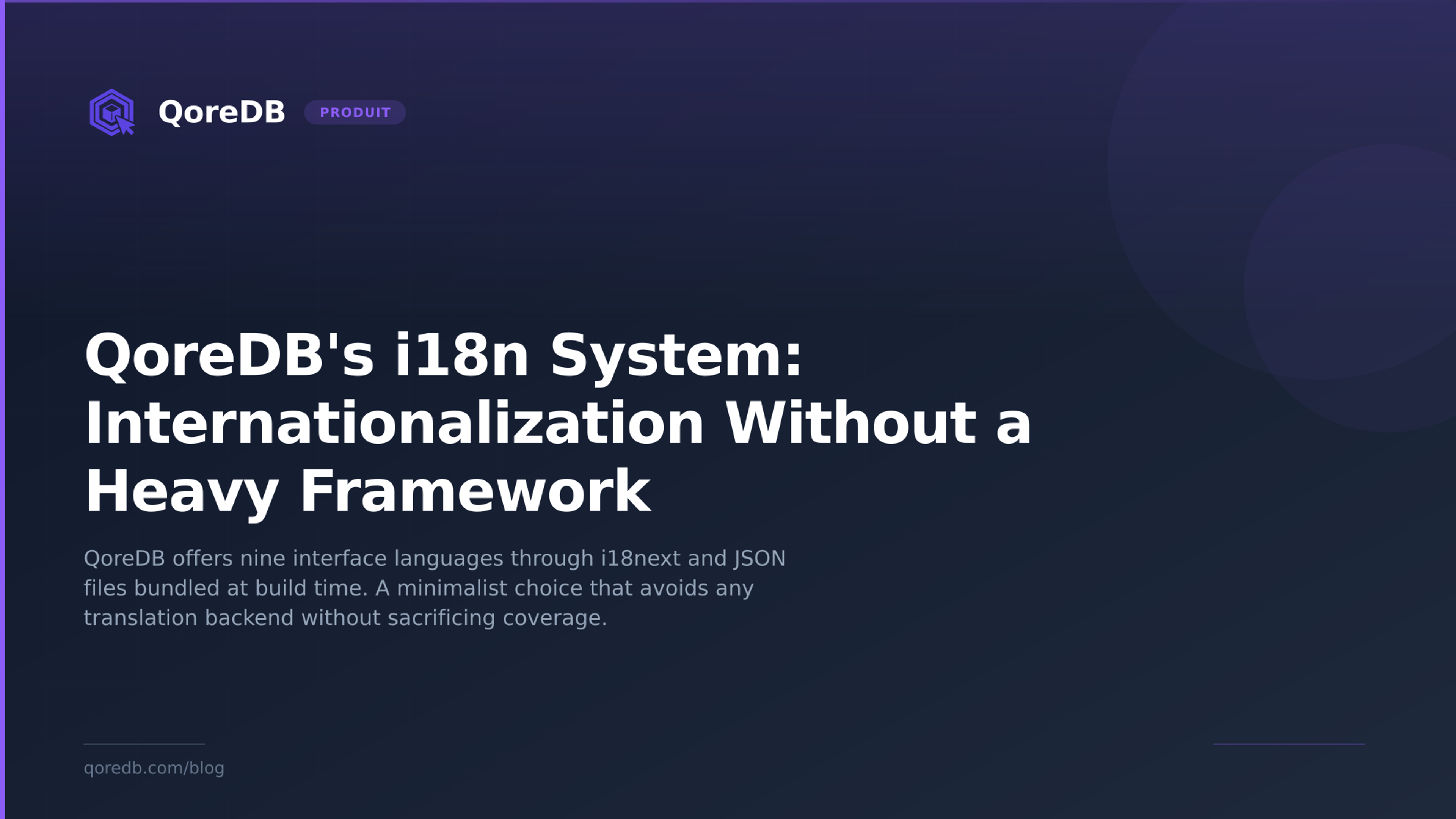 QoreDB's i18n System: Internationalization Without a Heavy Framework