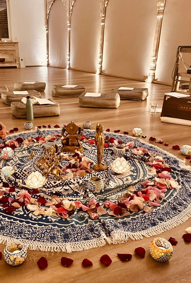 Blütenmandala zum Workshop