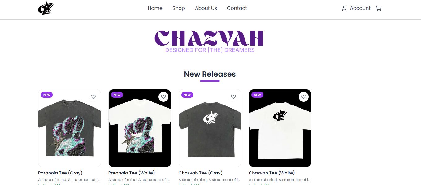 Chazvah Store preview