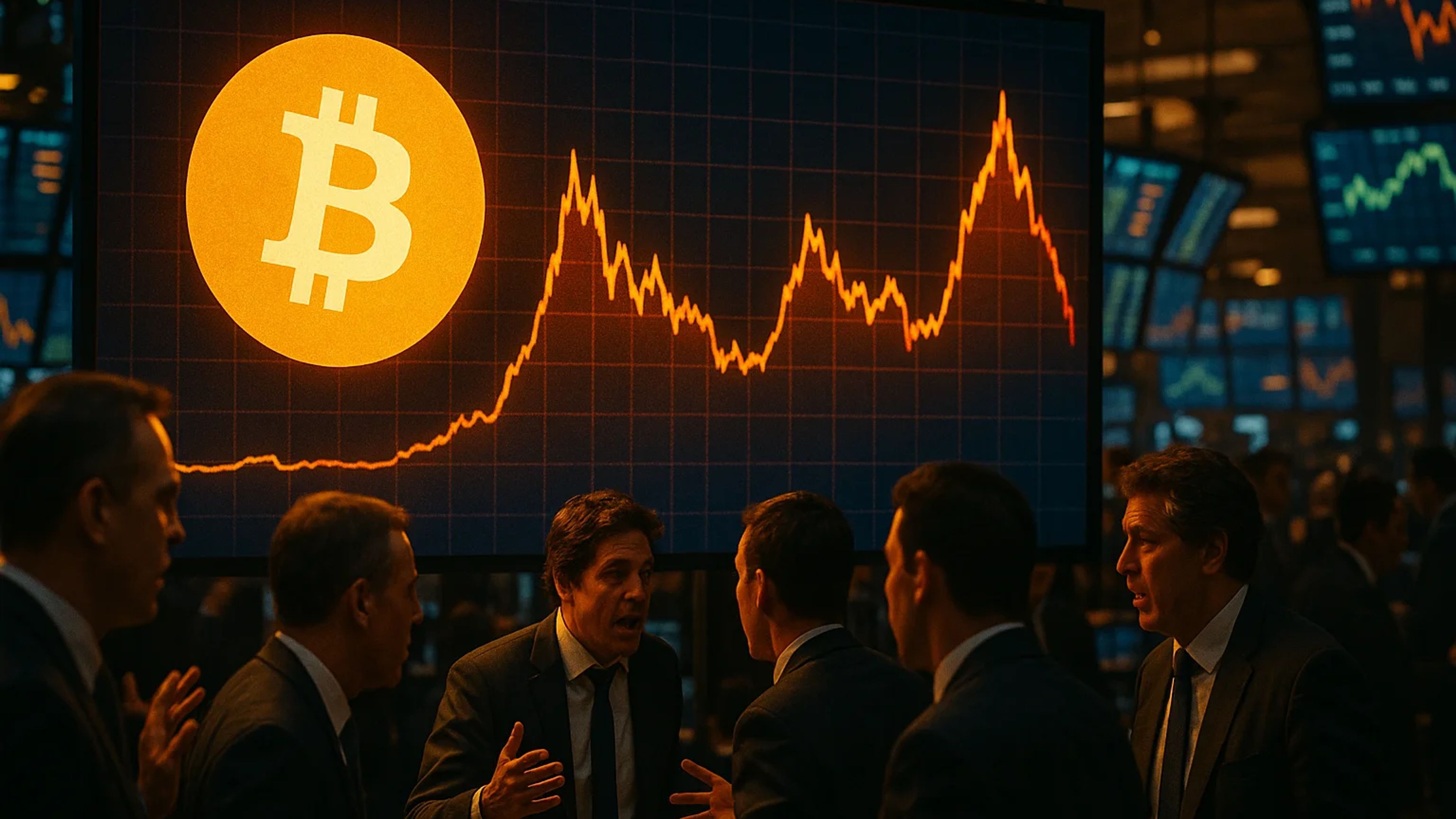 Business professionals discussing in a trading