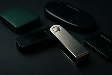 Various sleek electronic devices on a dark surface