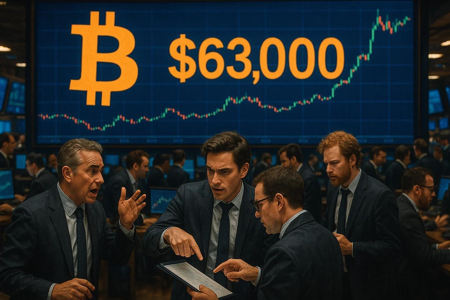 Strategy buys $101M in bitcoin as BTC reclaims $63K after rare seven-day slide