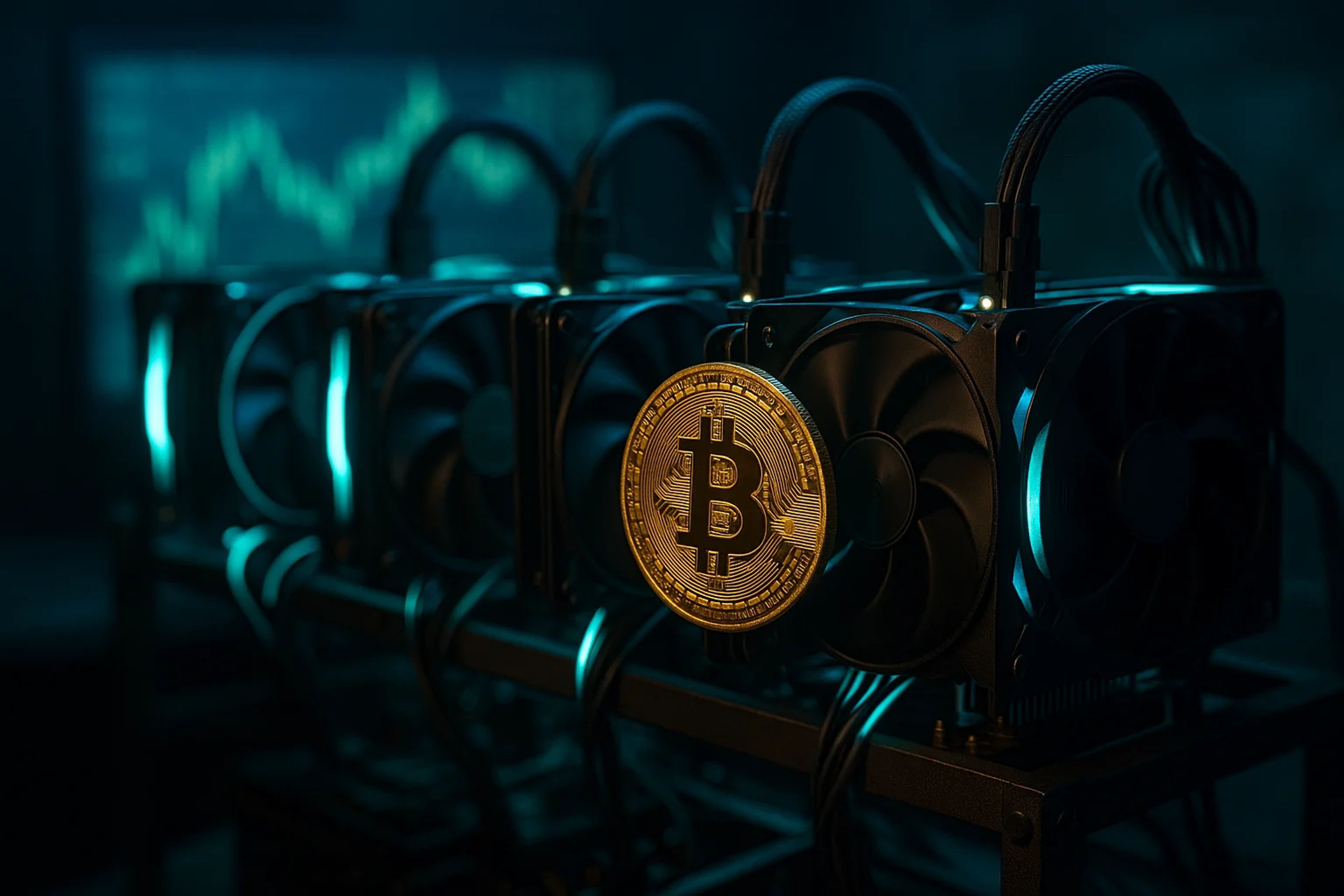Cryptocurrency mining equipment with a Bitcoin