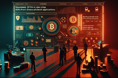 Silhouetted figures in a dimly lit room with