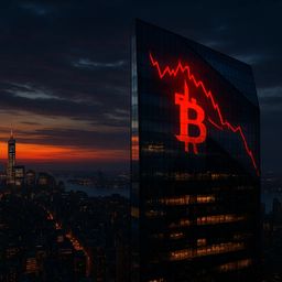 Bitcoin market cap drops to $1.45T, pushing BTC to 13th among global assets