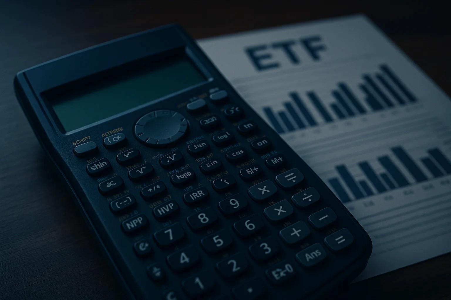 A calculator placed on a wooden surface next to a