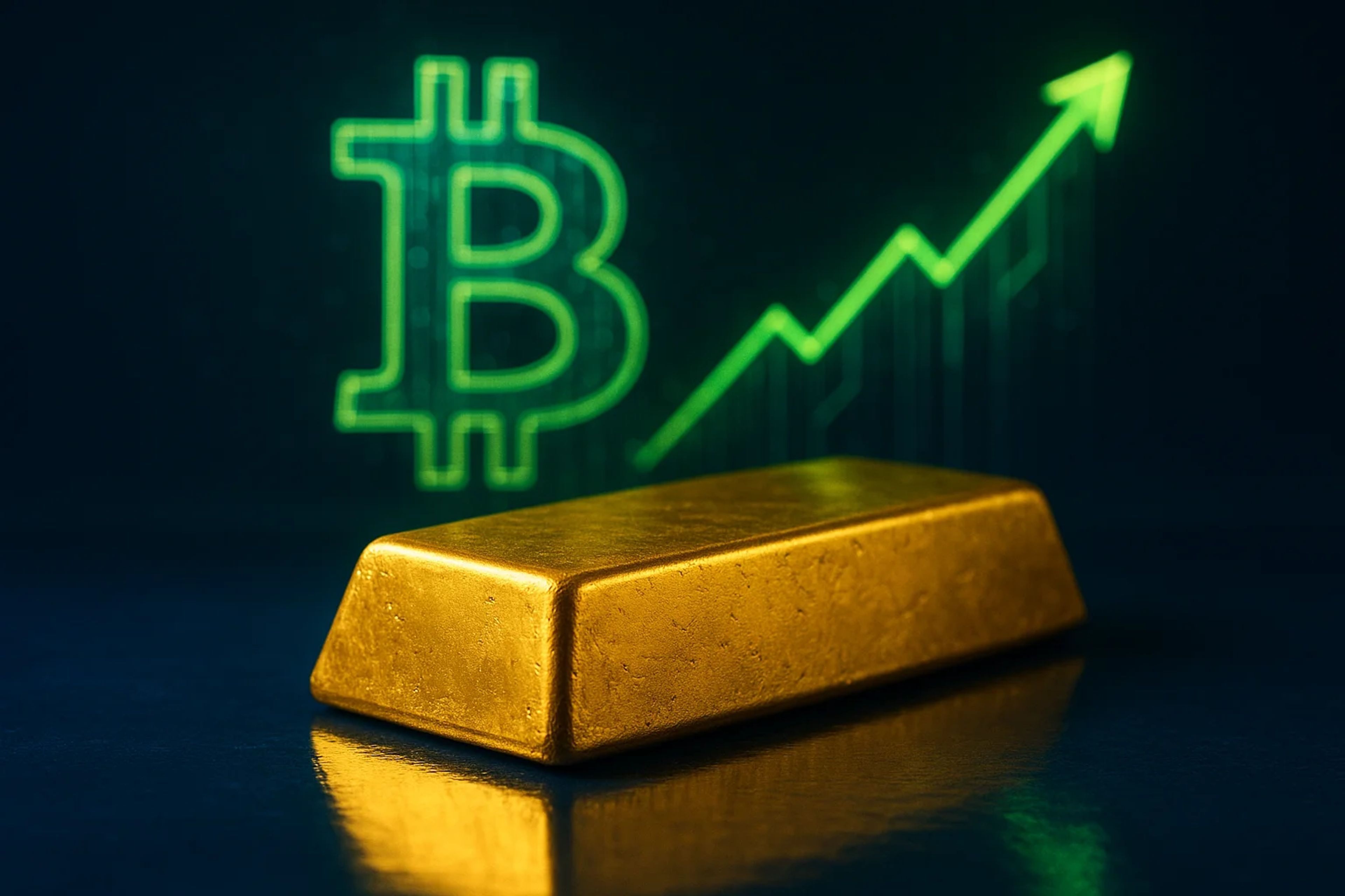 Gold breaks below 200DMA as BTC/gold ratio rises 3% with DXY back above 100