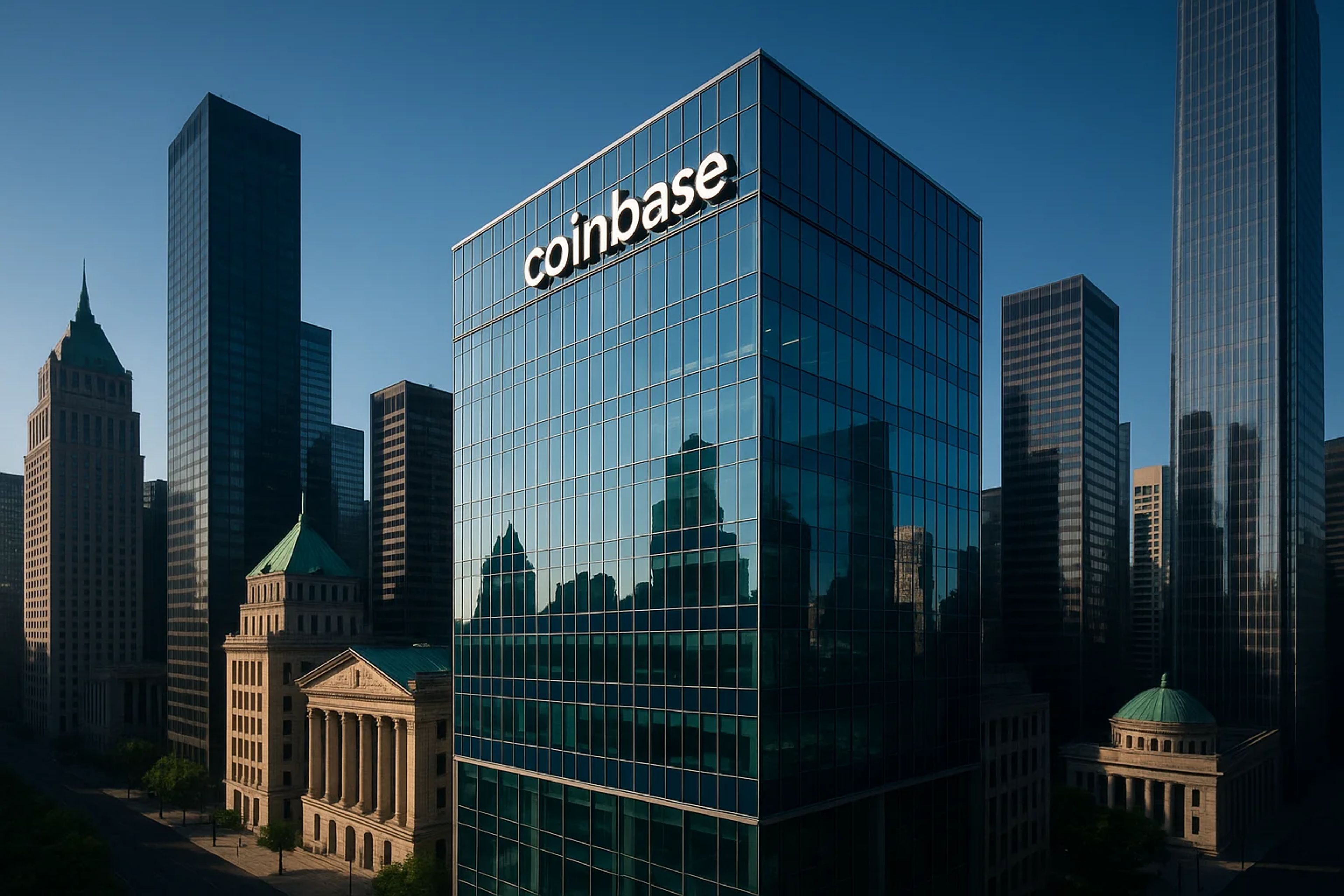 Modern skyscrapers with reflective glass facades