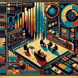 A colorful infographic with charts, graphs, and