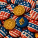 Colorful buttons with patriotic designs and