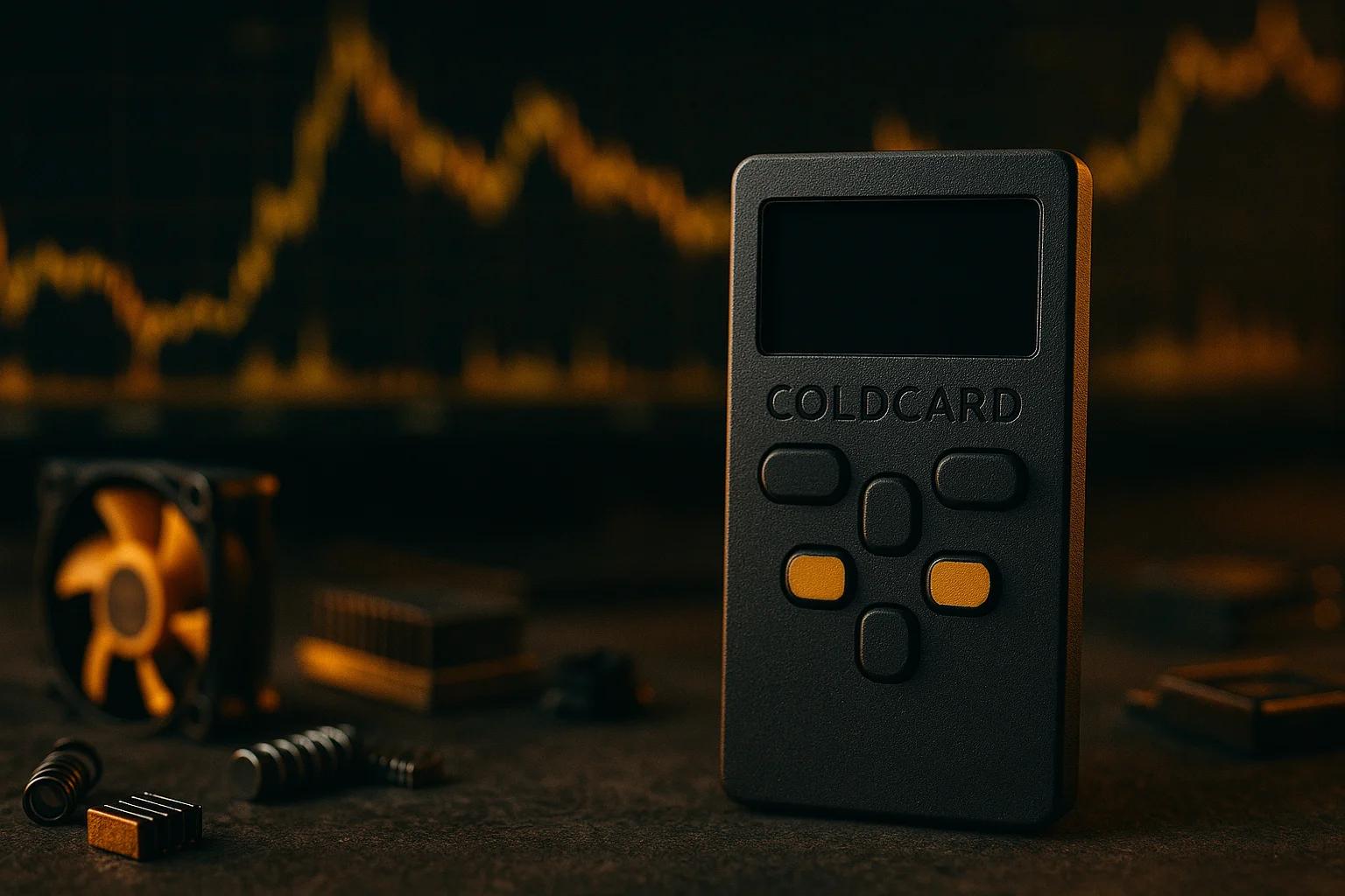 A black device with buttons, set against a dark