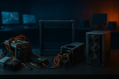Computer hardware components with power supplies