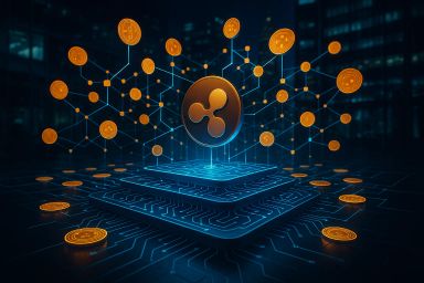 Digital representation of cryptocurrency with