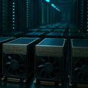 Rows of NVIDIA Grace Blackwell servers in a data