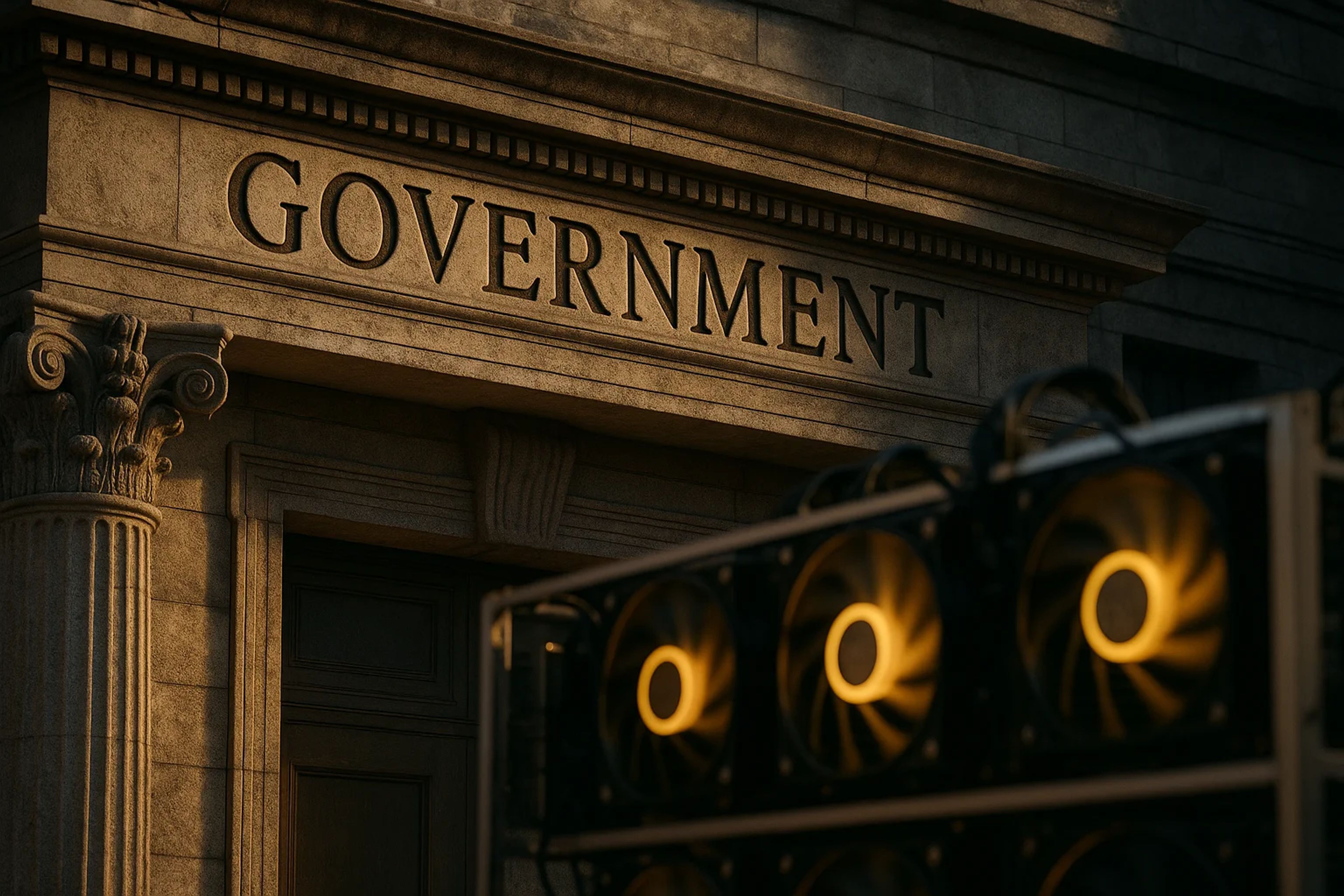 Stone building facade with the word 'GOVERNMENT'