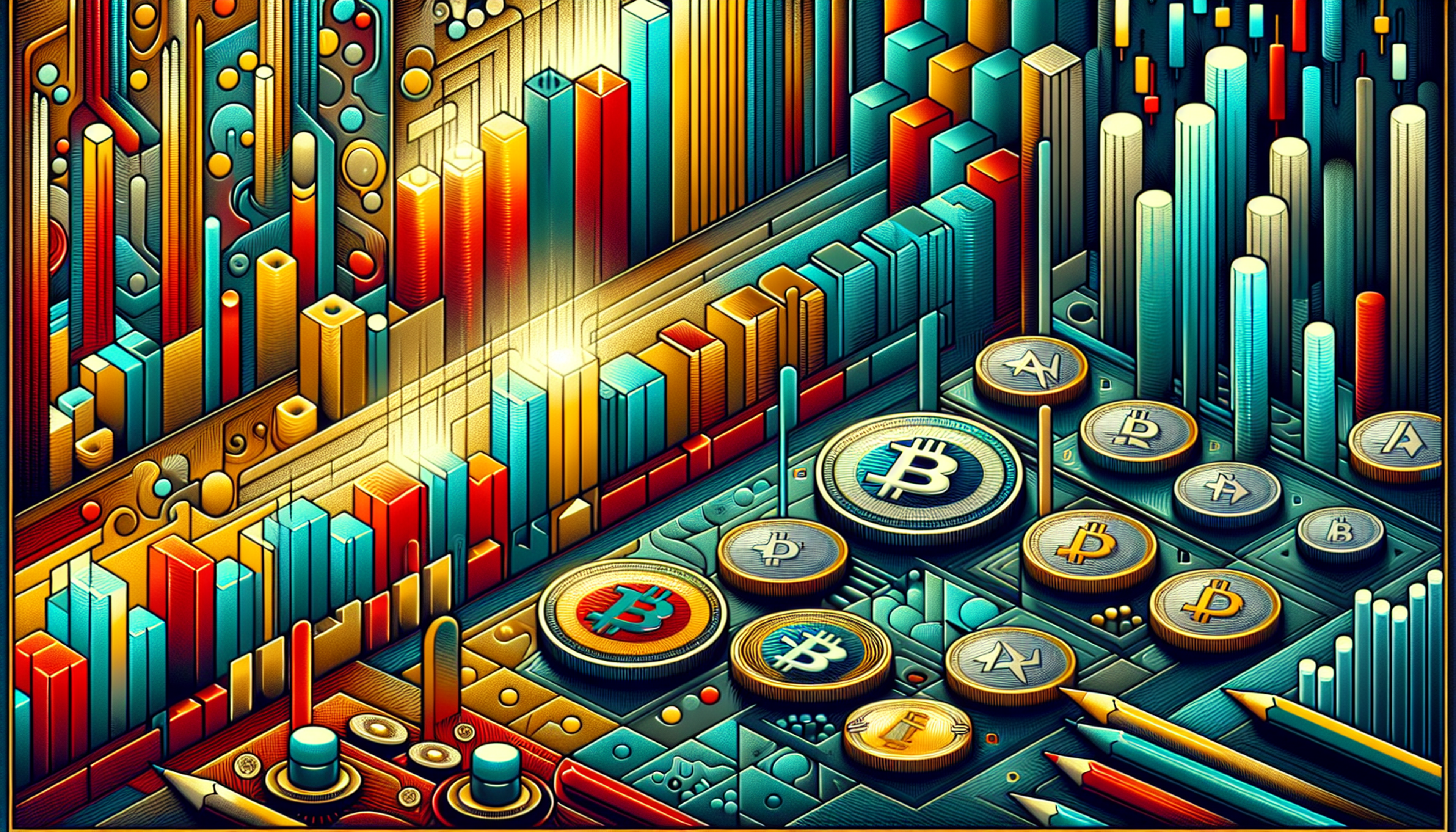 Colorful abstract representation of