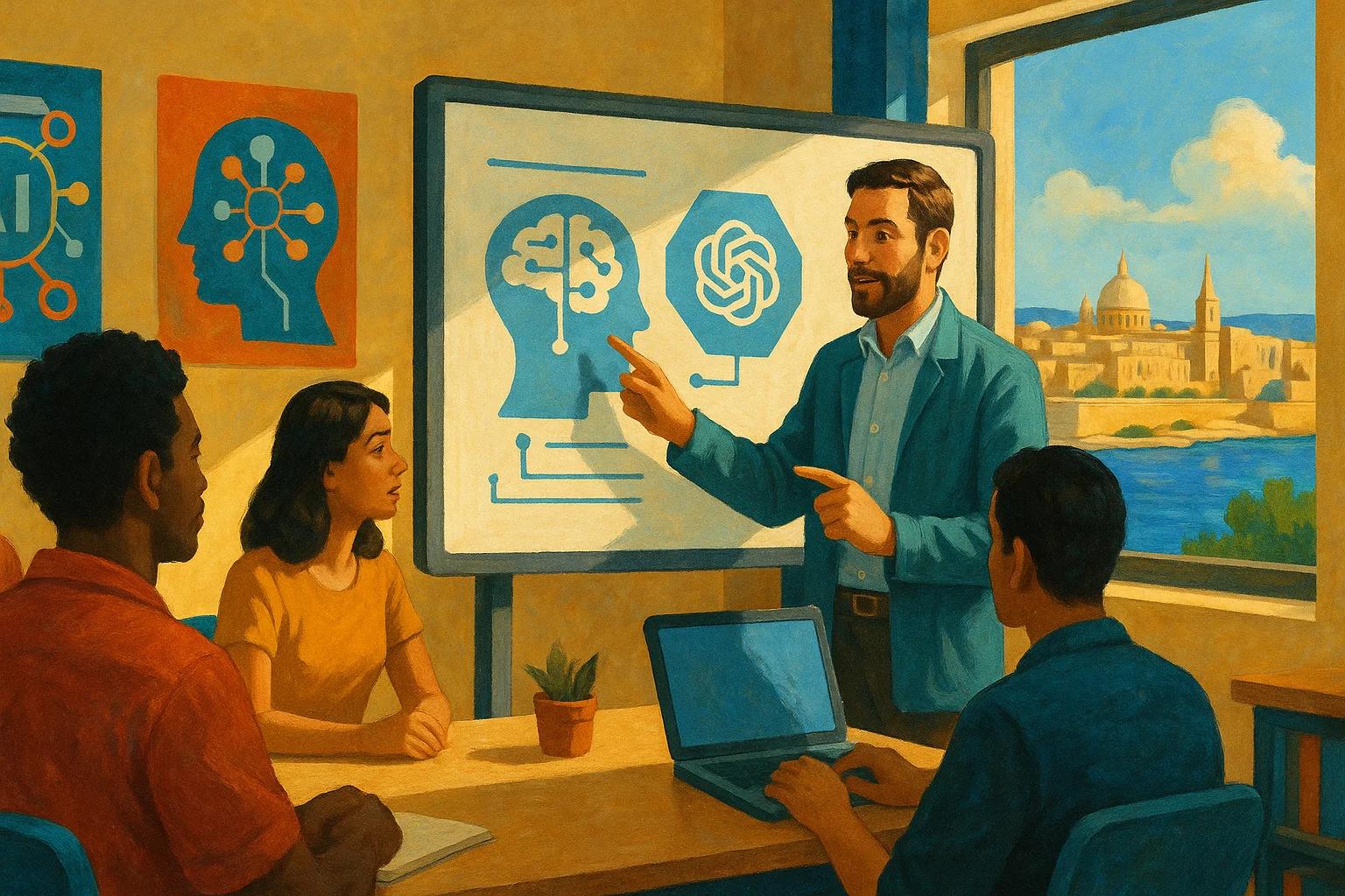 OpenAI and Malta tie a year of free ChatGPT Plus to completion of an AI course