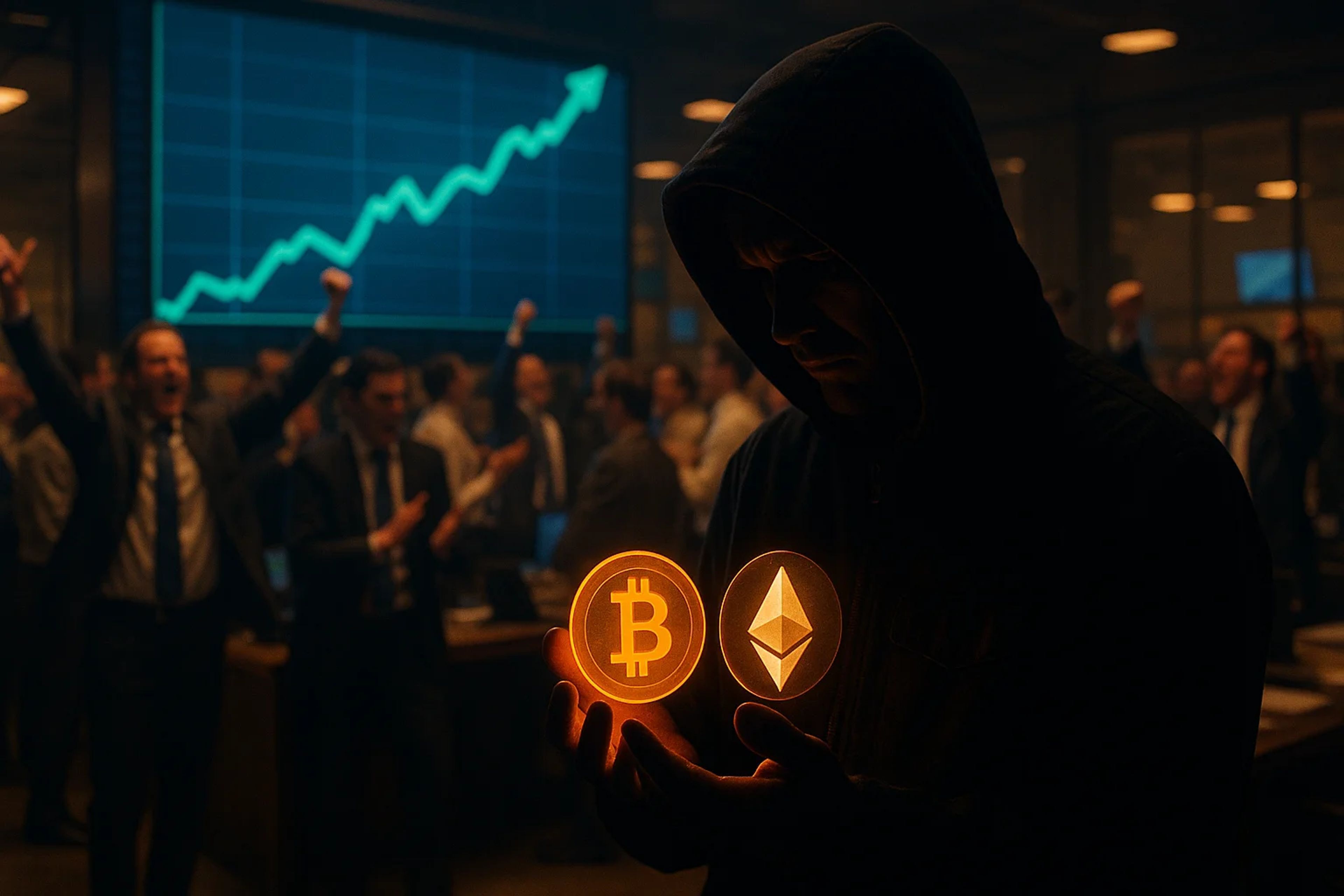 Bitcoin and ether lag nine-week S&P 500 rally as spot ETF demand cools