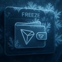 Frosted graphic of a wallet with a snowflake