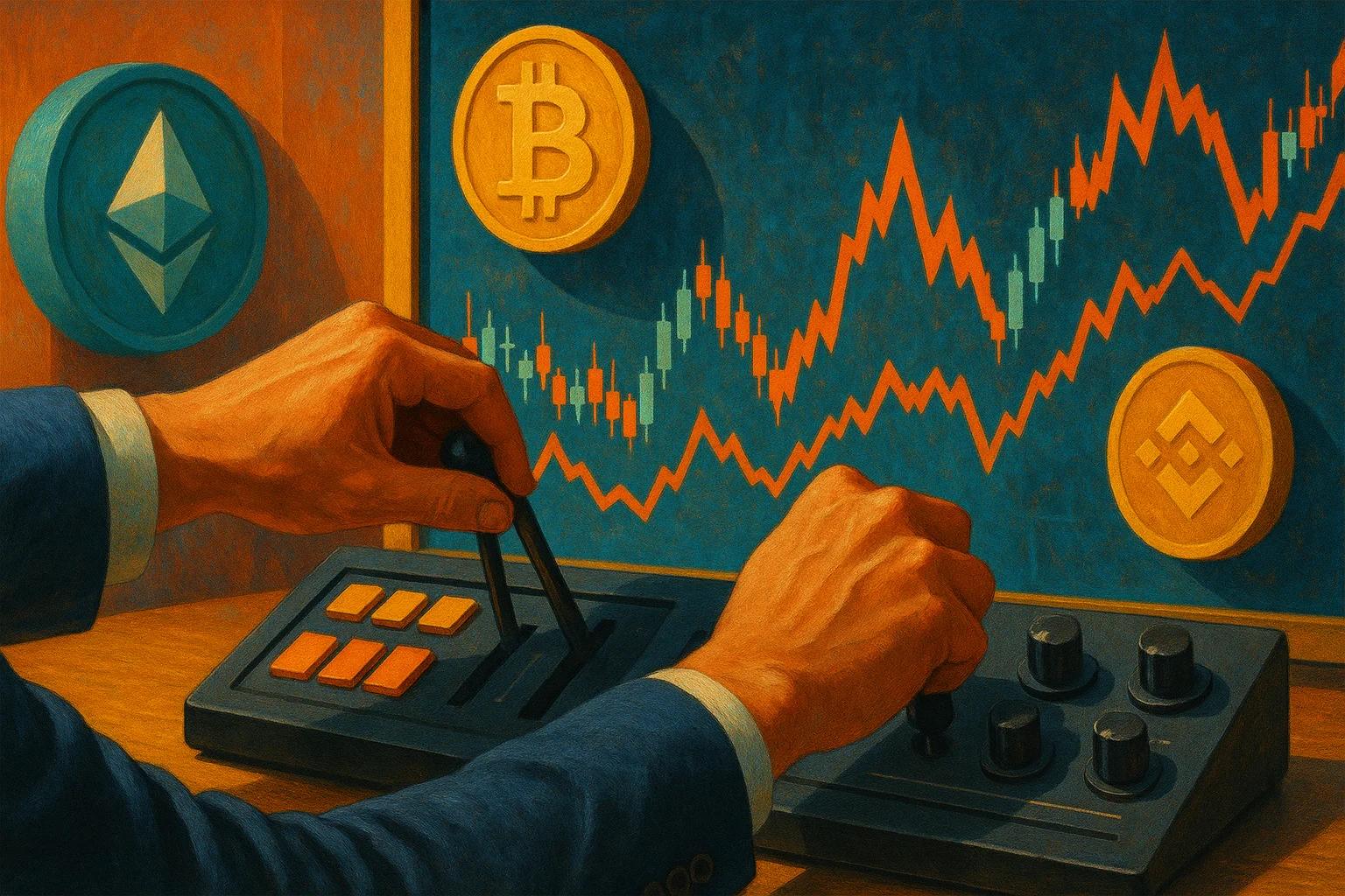 Hands adjusting controls in front of